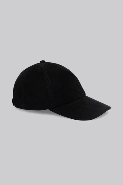 Suede Baseball Cap Black