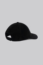 Suede Baseball Cap Black