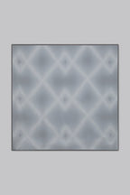 Silk Printed Foulard Black-Blue