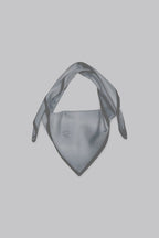Silk Printed Foulard Black-Blue