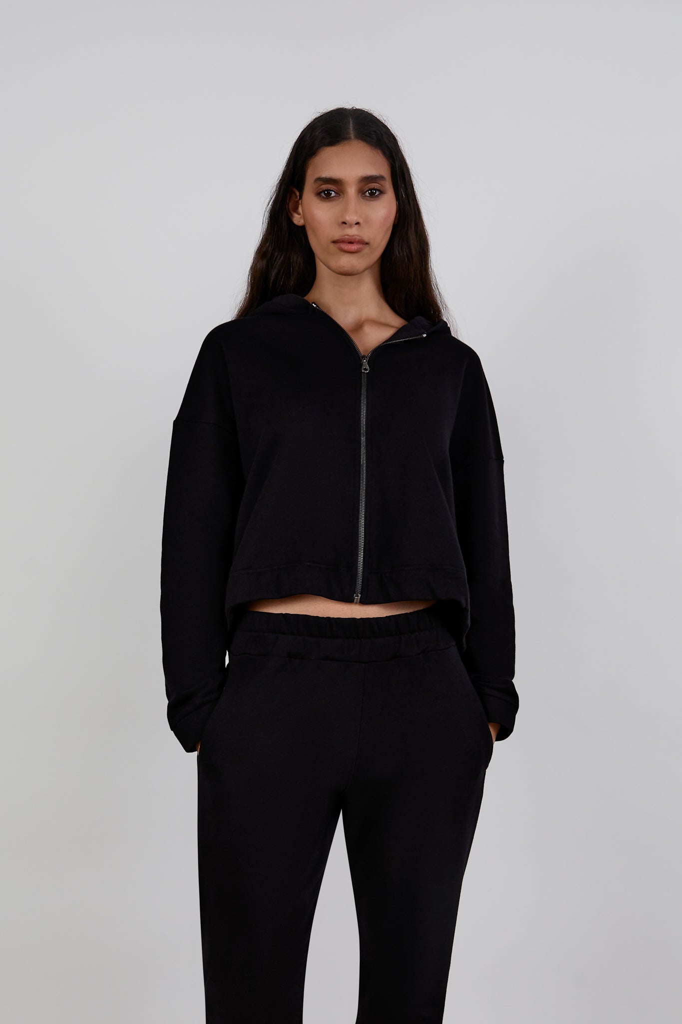 cotton-terry-zip-hoodie-black-women-2
